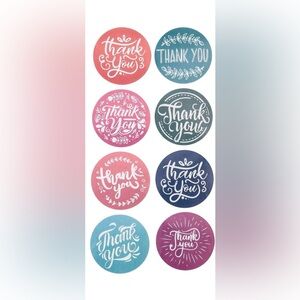 Thank You Stickers Set of 50